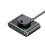 Placa de som externa USB para desktop e notebook preto e cinza 5