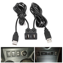 1,5 m 2-Port Fahrzeug-Dockkabeladapter für Lkw und Boote, Armaturenbrettmontage