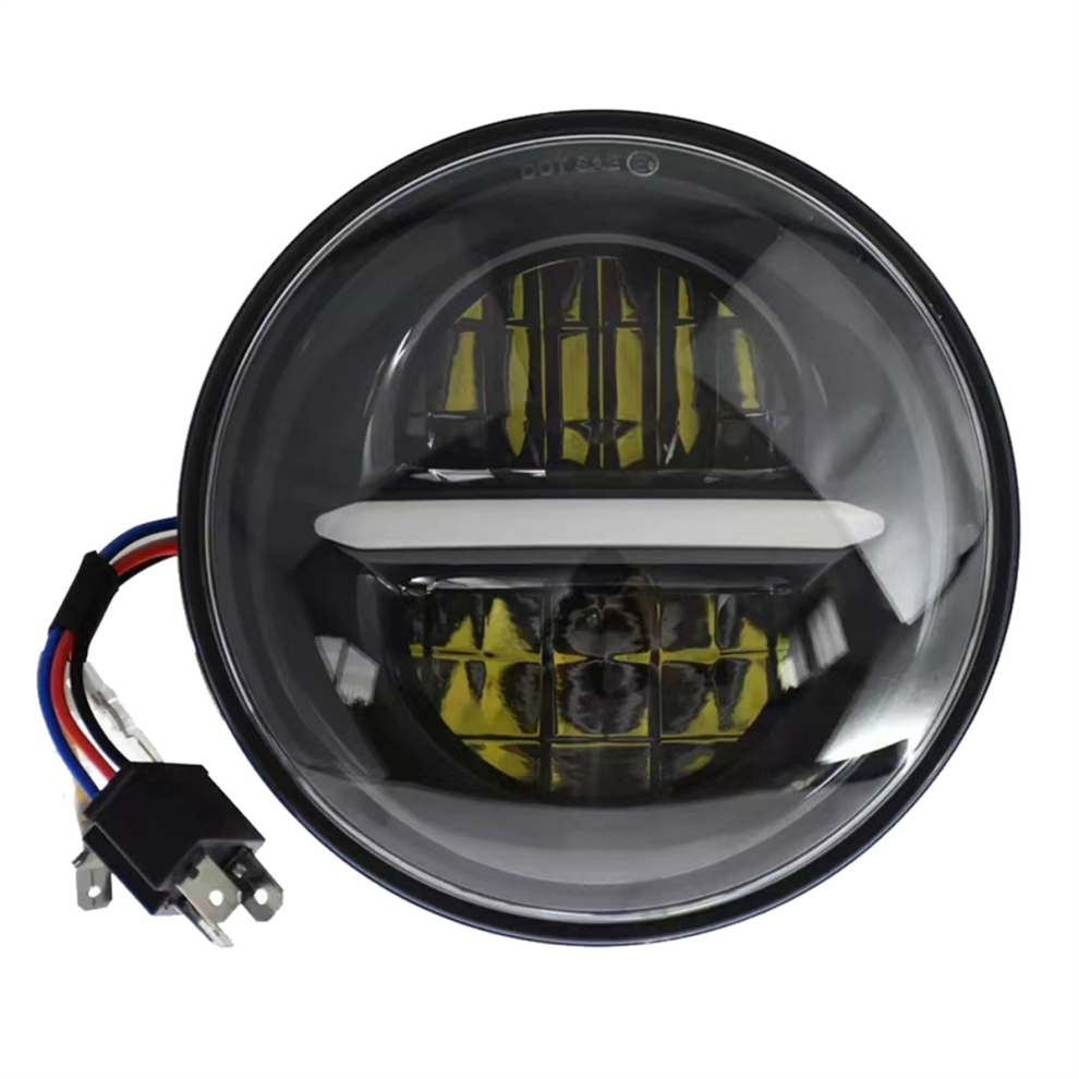 Retro Motorcycle 5.75 Inch Led Headlight Headlamp For Black 4711175591397