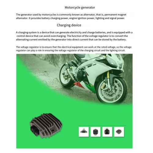 Motorcykel spændingsregulator ensretter til ATV KLF300 1