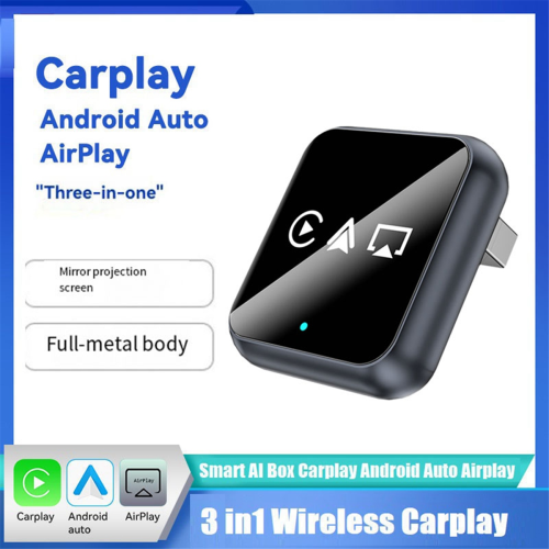 Adaptor wireless inteligent AI Carplay Airplay Android Auto 3 în 1 B 1