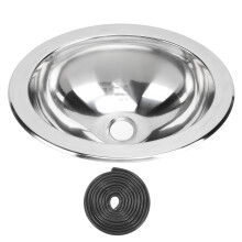 Single Bowl Bar Sink 340 X 270 X 120mm Polished