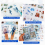 100 ark vinterklistremerker til scrapbooking-utstyr 3