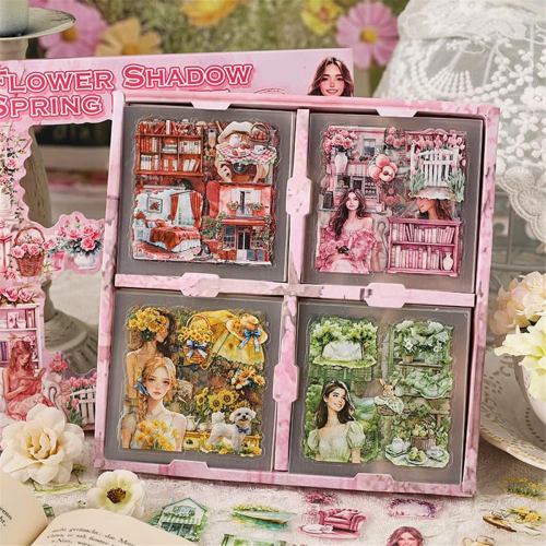 100 adesivos de primavera para scrapbooking 1