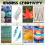 6 Pack Monoprinting Print Plates Gel Plate Card Making 5