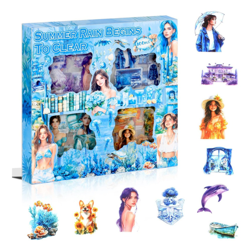 100 ark sommerklistremerker til scrapbooking-utstyr