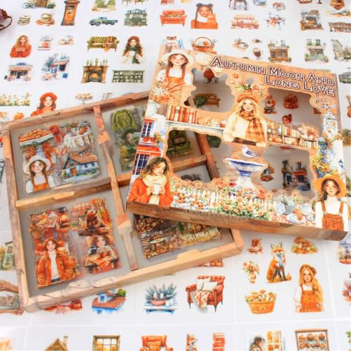 100 ark høstklistremerker til scrapbooking 1