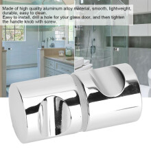 Aluminium GlasTürgriff 6,2x3cm Einzelloch Badezimmer TürZieher