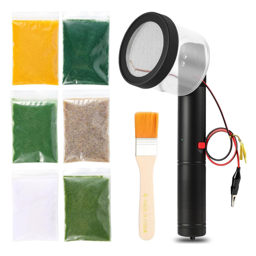 Mini-Beflockungsset mit statischem Gras-Applikator
