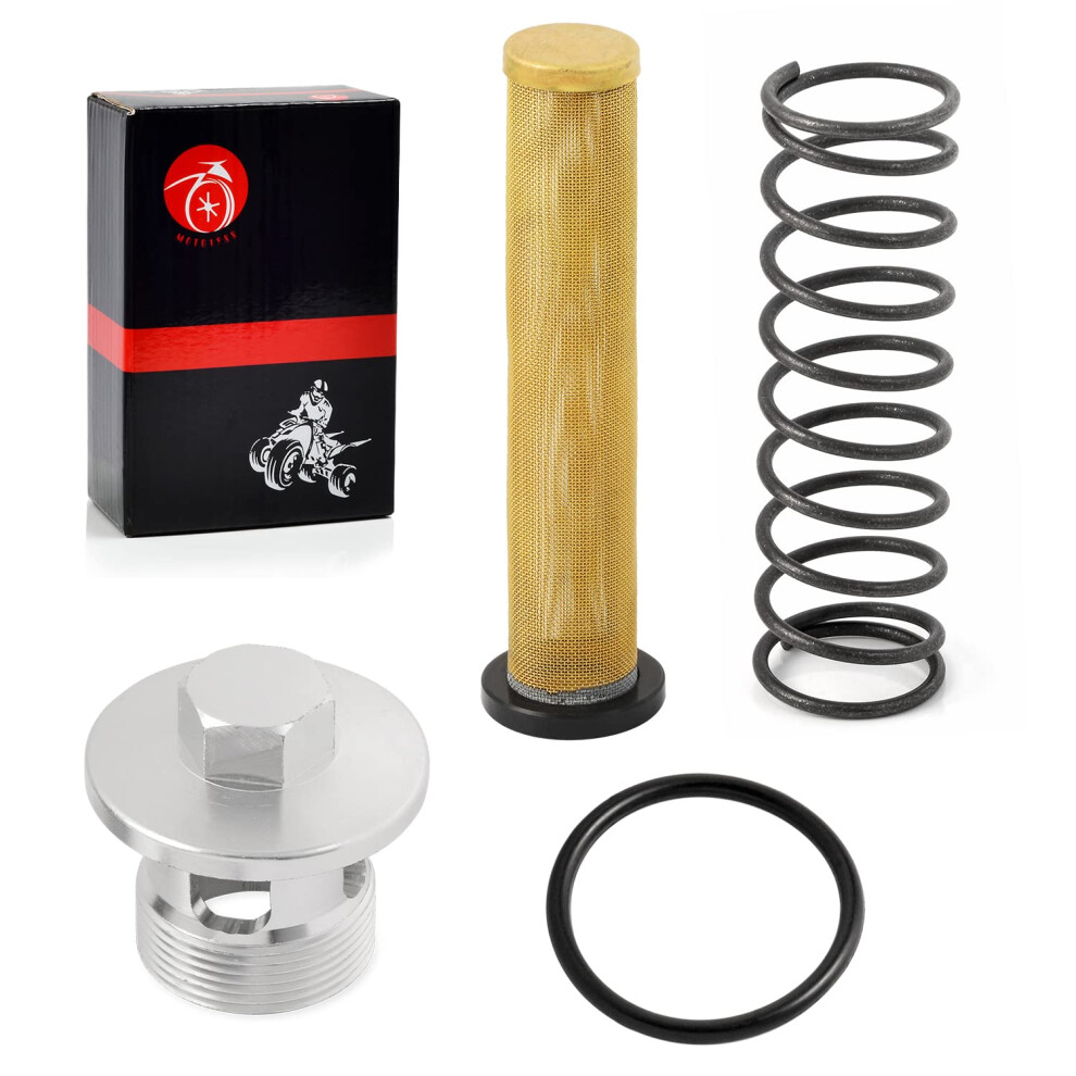 Oil Filter Screen And Oil Filter Cap & Spring For Kawasaki Vulcan 88 1500 1600 Vn1500 Vn1600 733998237614