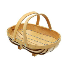 2024 New Wooden Garden Fruit Vegetable Basket: Sussex Trug - Home Garden Decor (m) - Gift Option Available