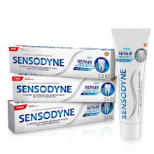 Sensodyne Repair and Protect Mint Toothpaste  Toothpaste for Sensitive Teeth and Cavity Prevention  3.4 oz (Pack of 3)