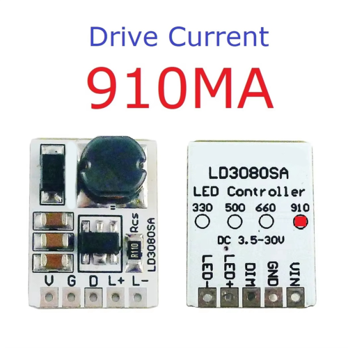 LD3080SA 20W DC 3,5-30V step-down HB LED-drivermodul 910MA 1