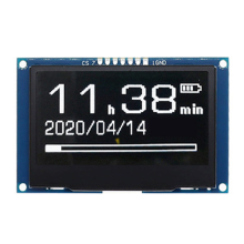 Moduł wyświetlacza OLED 2,42 cala, 128 x 64, ekran LCD o wysokiej rozdzielczości, biały