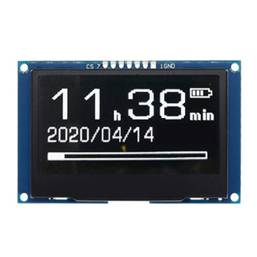 2,42 tommer OLED-displaymodul 128x64, HD LCD-skærm, hvid