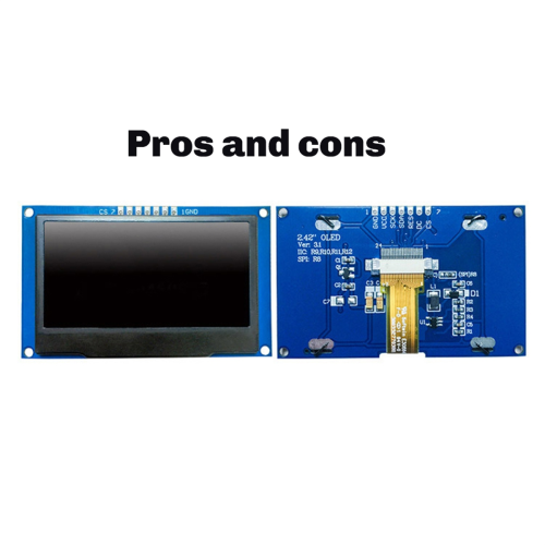 2,42 tommer OLED-displaymodul 128x64, HD LCD-skærm, blå 2