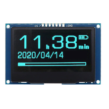 Moduł wyświetlacza OLED 2,42 cala, 128 x 64, ekran LCD o wysokiej rozdzielczości, niebieski