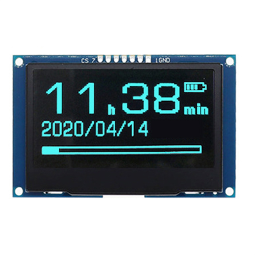 2,42 tommer OLED-displaymodul 128x64, HD LCD-skærm, blå