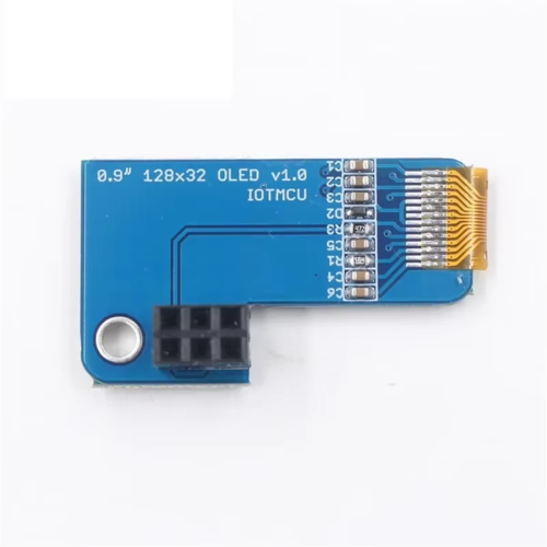 0,91 tommer OLED 128x32 I2C IIC blå OLED-displaymodul 2