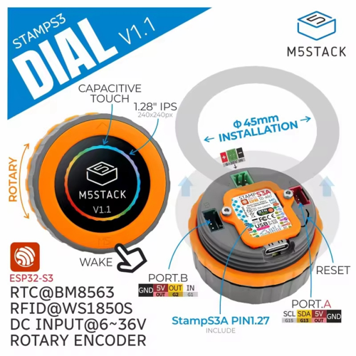 Smart dreieknapp V1.1 ESP32-S3 1