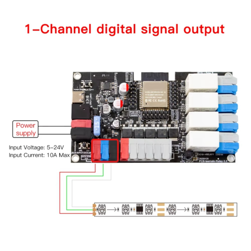 WLED ESP32 utviklingskort mikrofonfunksjon RGB IC dynamisk modus 1