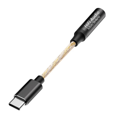 USB-C til 3,5 mm hovedtelefonforstærker CX31993 lydkort sort