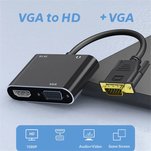 Adaptador compatível com VGA para divisor VGA 1