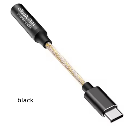 USB-C til 3,5 mm hovedtelefonforstærker CX31993 lydkort sort 2