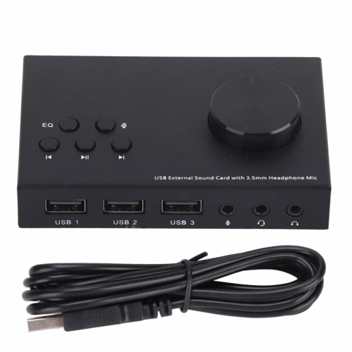 USB-lydadapter Eksternt USB-lydkort Stereo 3,5 mm interface
