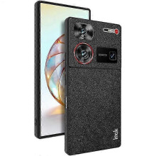 (Cross Texture) IMAK LX-5 Series for ZTE nubia Z60 Ultra Case PU+TPU+PC Back Phone Cover