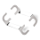 Speaker Four-position Junction Box Connecting Piece Silver 1
