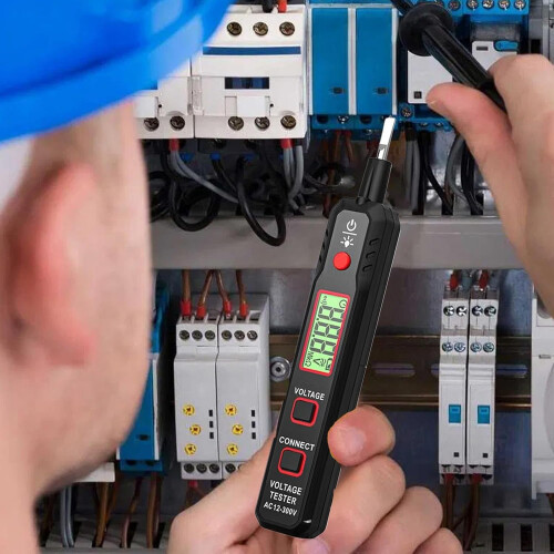 Voltage Tester Pen - Heavy Duty AC Voltage Detector Tool, Digital Multimeter with Current Meter and Voltmeter Functions 1
