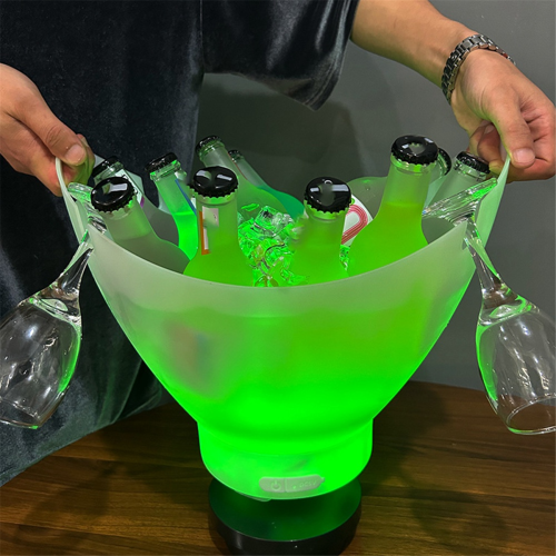 Ice bucket with Bluetooth speaker, light bar, portable wine bucket. 1