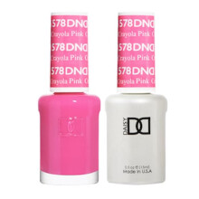 DND Gel Polish Set - 1 each of Pink Gel Polish and Pink Nail Polish 578 Crayola Pink 0.5 Fl Oz