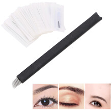 50 Stück Microblading-Nadeln 0,18 mm für Augenbrauentattoos & Training