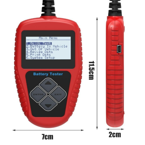 BA101 12V bilbatteritestare och analysator 2