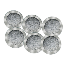 Porta-copos de vidro com decoração de diamante triturado, porta-copos espelhados de cristal