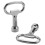 Key slot for bolt Triple-cornered Triangular metal panel 8 mm x 2 1