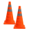 2-pack vikbara trafiksäkerhetskoner, 18 tum, mångsidiga koner 1
