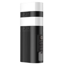 2-i-1 magnetisk campinglampe og powerbank - 6000mAh, RGB-tilstande