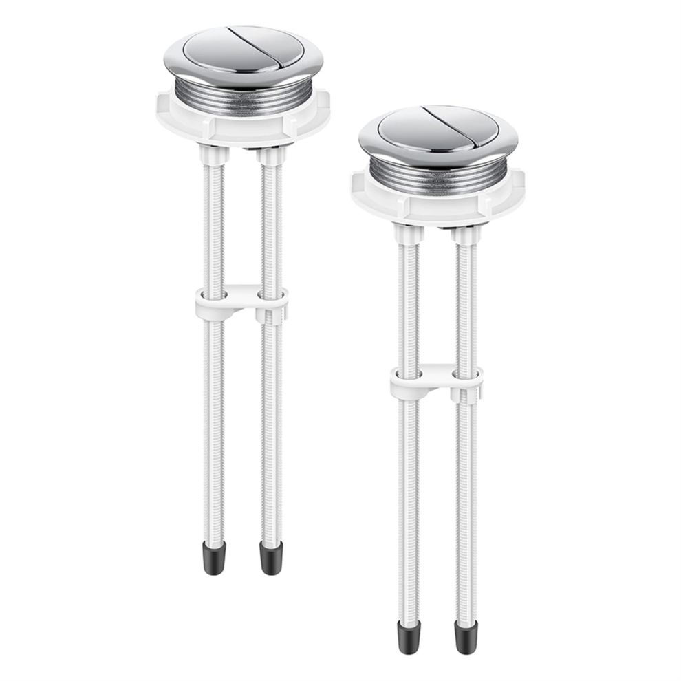 2Pcs Toilet Tank Buttons, Flush Valve Dual Push Button Replacement 4713552735479