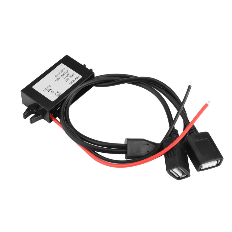 DC-DC 12V to 5V 3A Dual USB Step Down Converter