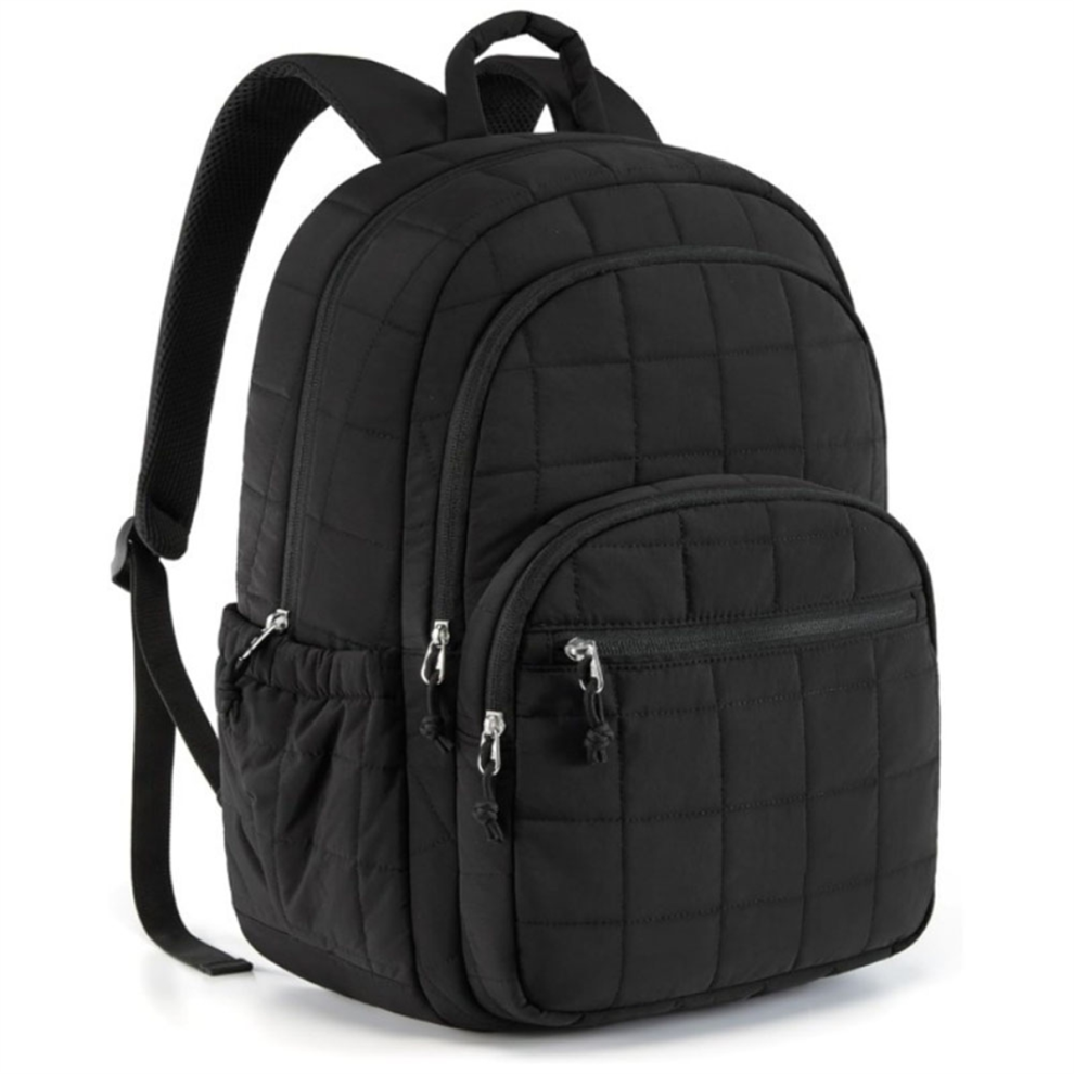 15.6In Laptop Bag College Backpack School Travel Book Bag Black 4713552736155