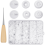 100 Sets T5 Plastic Snaps, White T5 Plastic Snaps No Need Tools 1