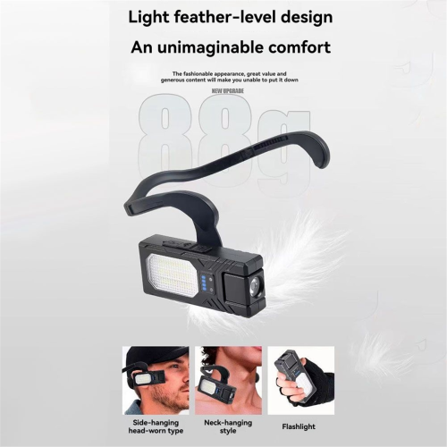 Lanternă frontală cu clips pentru ureche, lanterna frontală LED impermeabilă 2