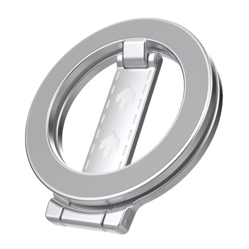 Doppelseitiger magnetischer Telefonhalter mit Verkehrszeichen, Silber