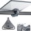 RV dakdrager montagekit voor MiNi aluminiumlegering 6