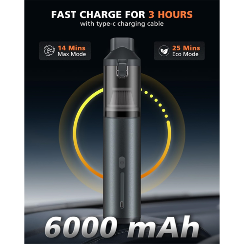 Car Vacuum Portable with 16000Pa Powerful Suction 2