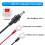 Για μίνι καλώδιο τροφοδοσίας, DIY 16AWG, υποδοχή ασφάλειας επέκτασης, βύσμα DC 3