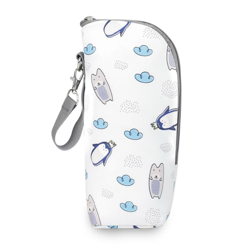 Travel Milk Warmer Bag for Infant Feeding Bottles - Insulated Portable Organizer for Nursing Supplies, Fits Standard Sizes